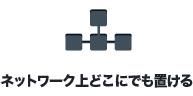 ネットワーク上のどこにでも置ける